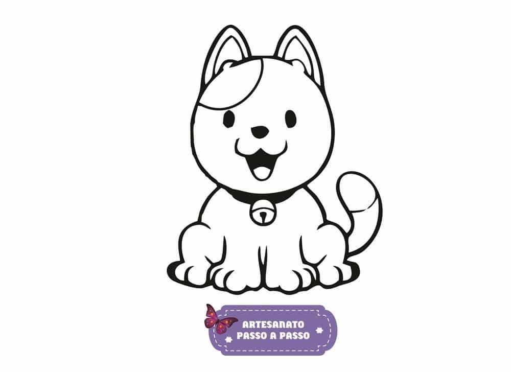 Cachorro para colorir – 60 desenhos adoráveis para imprimir!  Animais para  colorir, Desenhos infantis para colorir, Desenho de cachorro