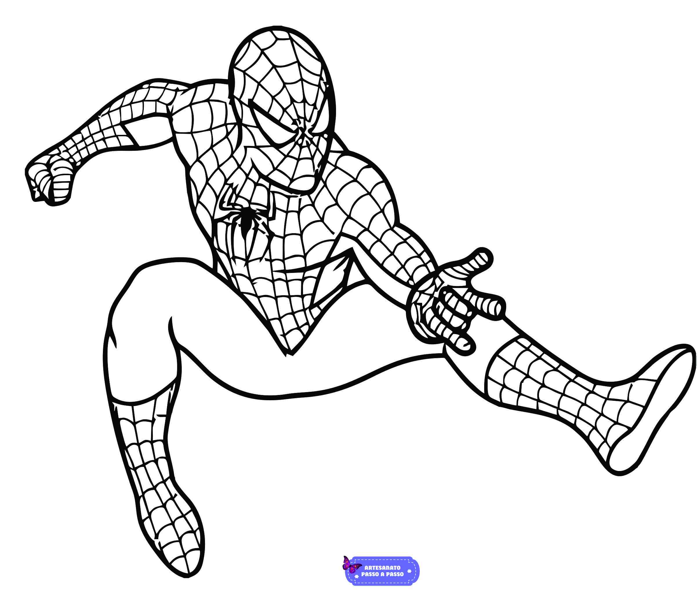 homem aranha 3 para colorir