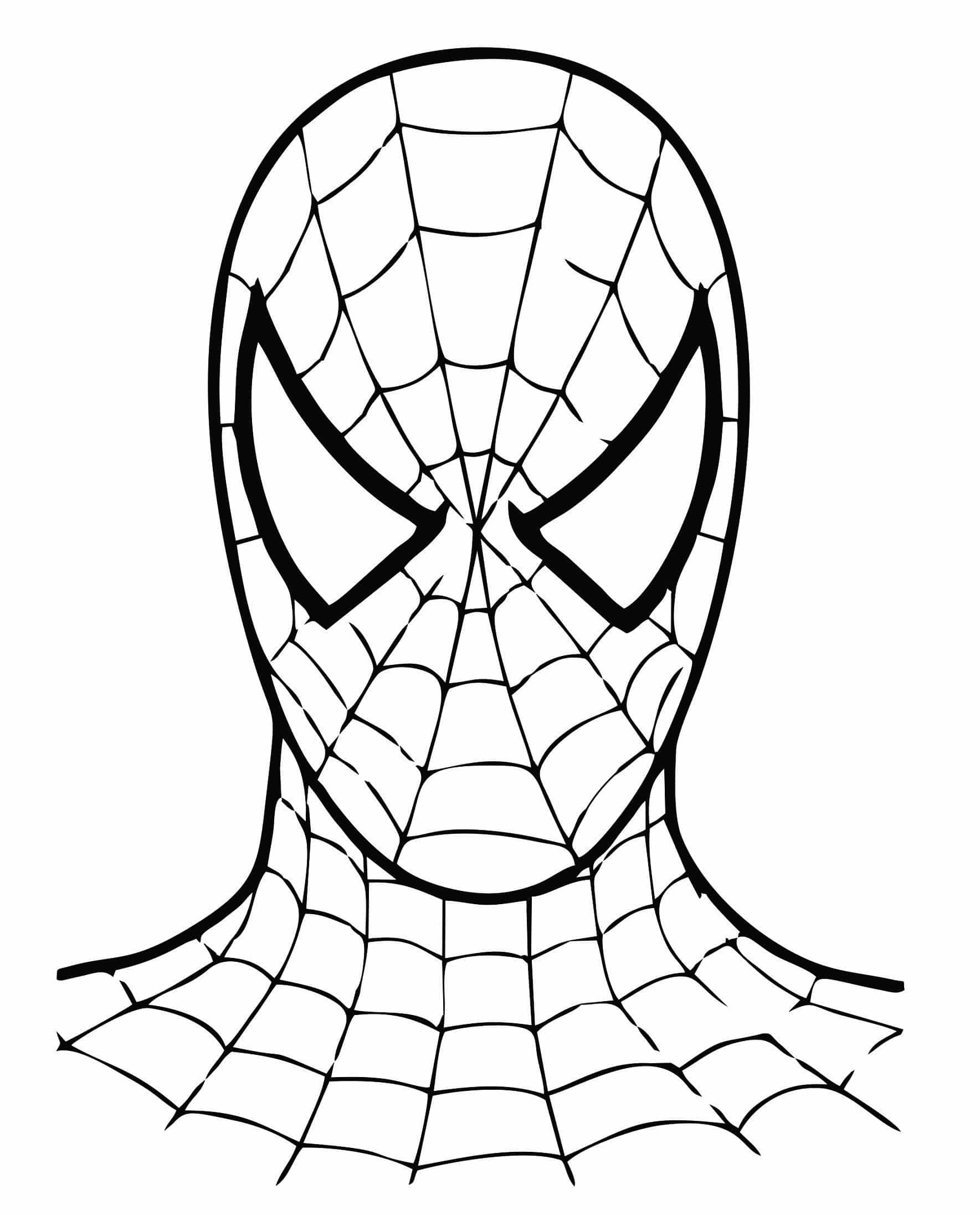 homem aranha para colorir