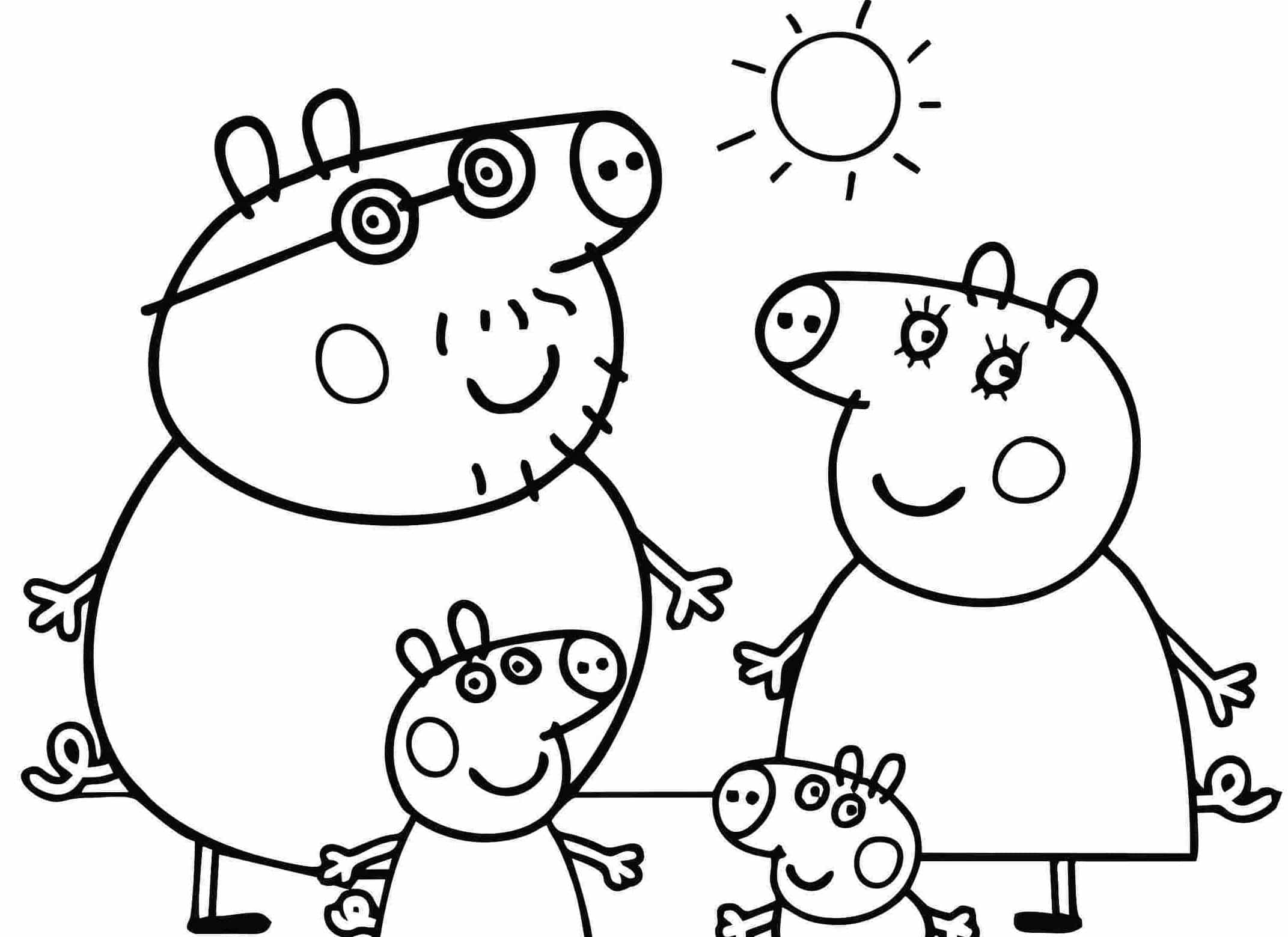 70 Desenhos da Peppa Pig para colorir e imprimir! –  – Desenhos  para Colorir