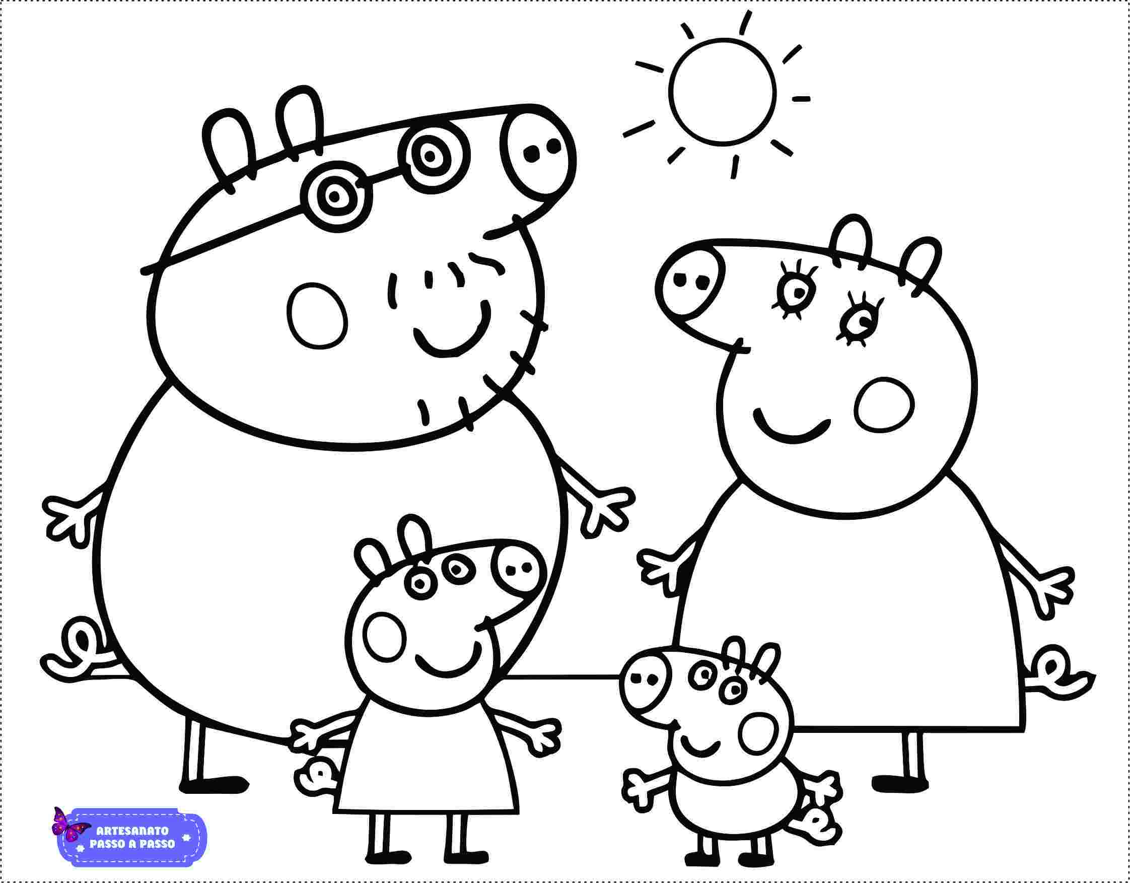 Peppa Pig Para Colorir » Portal Escola Ensina