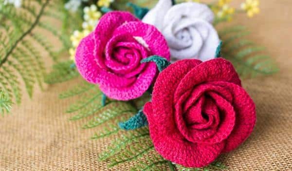 flores de croche para tapete