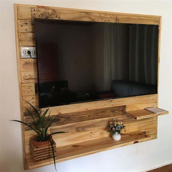 painel feito com pallet