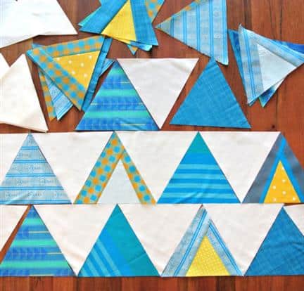 triangulos de tecido