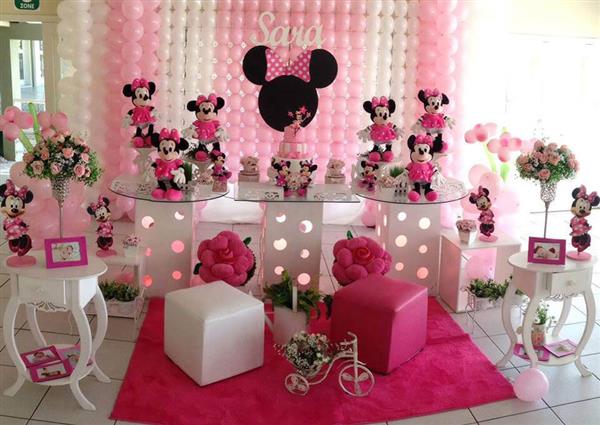 decoracao-de-aniversario-da-Minnie-Rosa