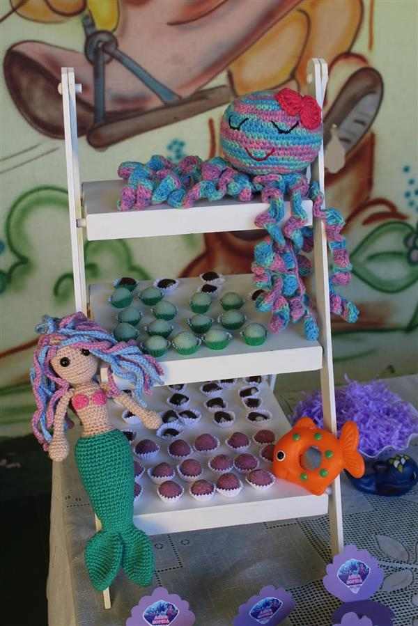 festa sereia amigurumi