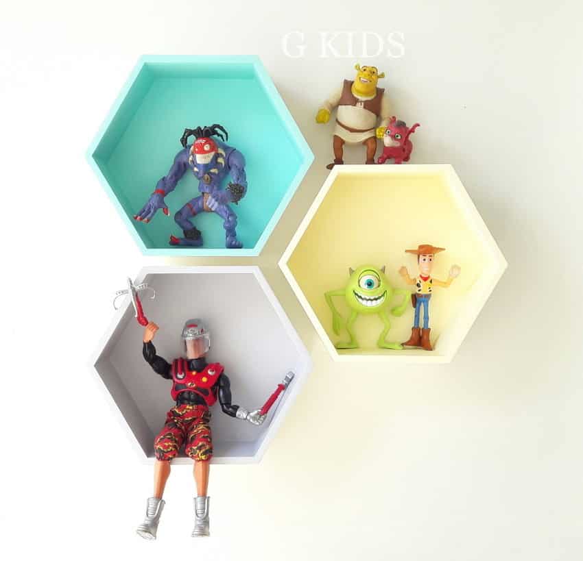 nichos de papelão e eva