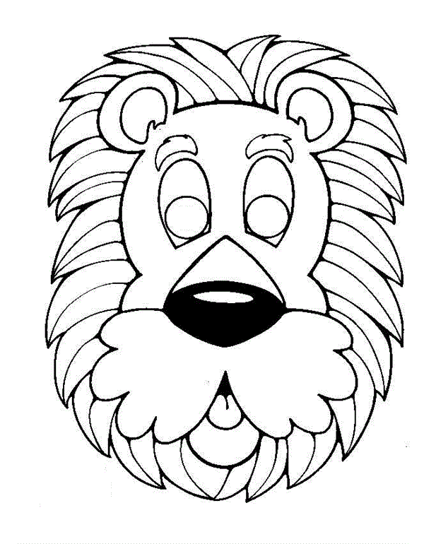 leao para colorir