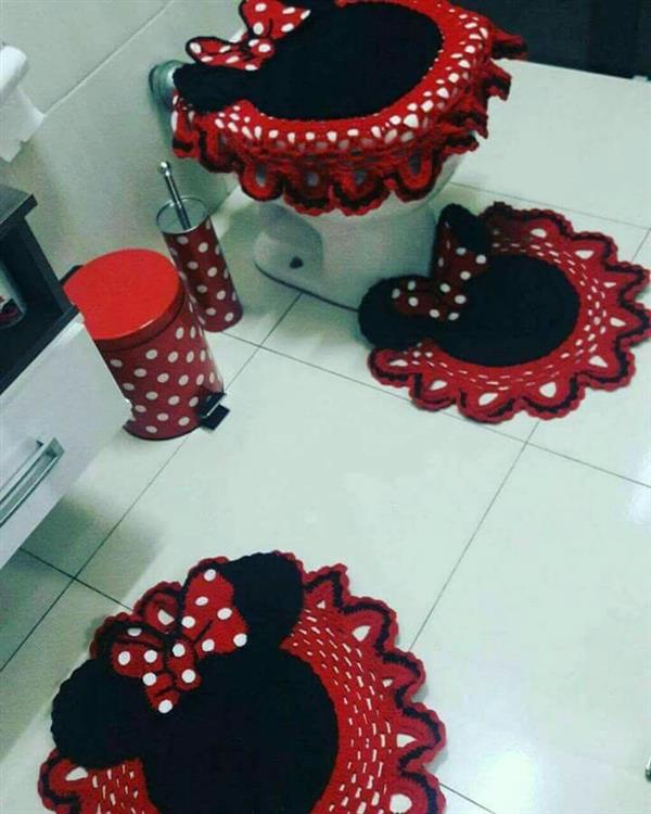 jogo de banheiro minnie