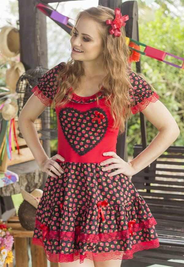 vestido para festa junina adulto