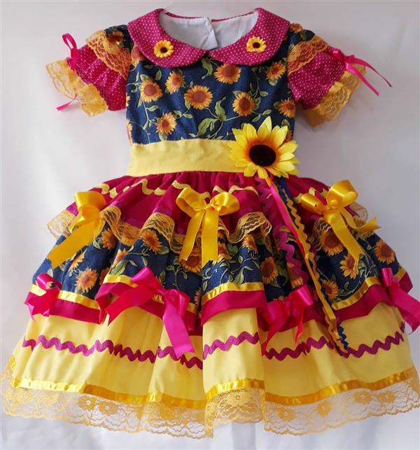 vestido-junino-amarelo-e-rosa-girassol-vestido-infantil