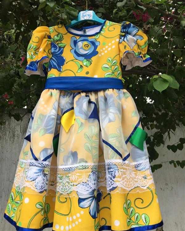 vestido junino infantil