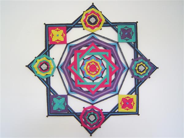 mandala com linhas