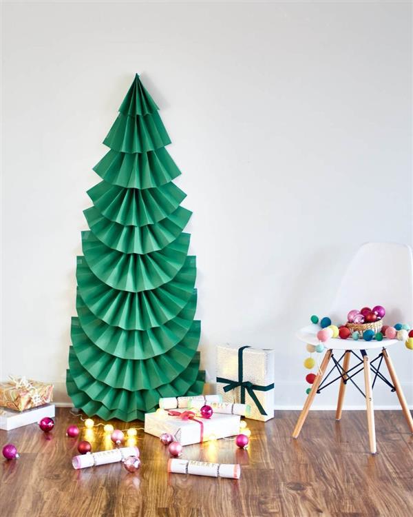 Árvores de Natal de papel para decoração - Artesanato Passo a Passo!