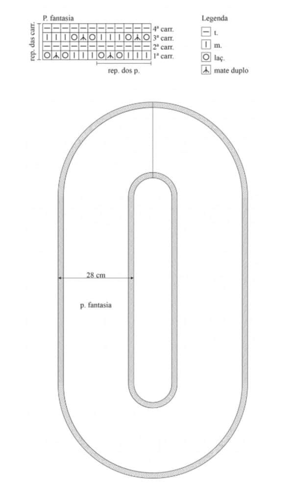 gola de trico grafico