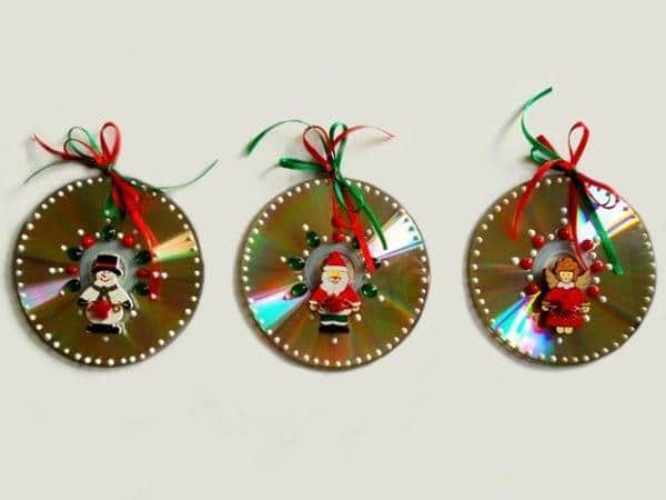 Decoracao-de-Natal-com-Reciclagem-de-CD