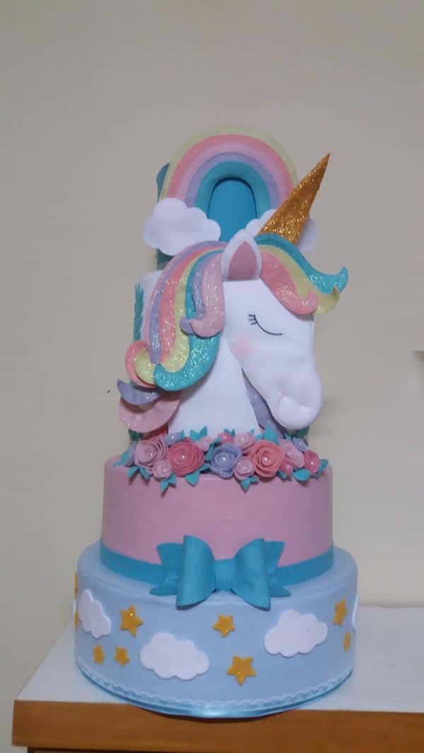 bolo-fake-unicornio-festa-infantil-unicornio