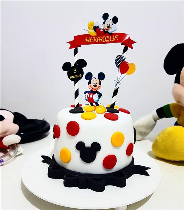 bolo mickey topper