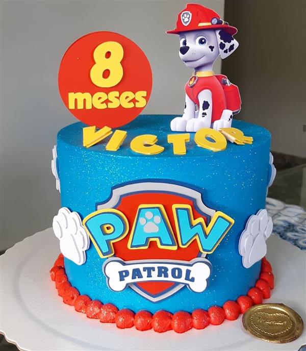 bolo mesversario patrulha canina