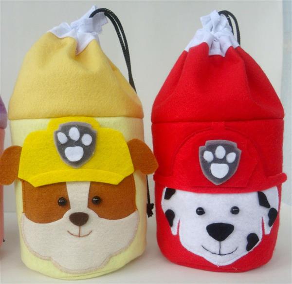 bolsa de feltro patrulha canina