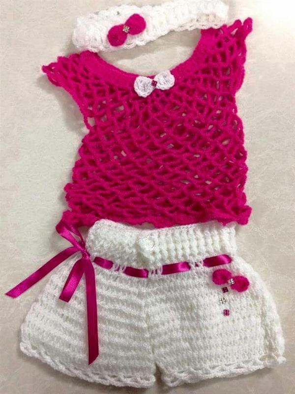 conjunto de croche infantil