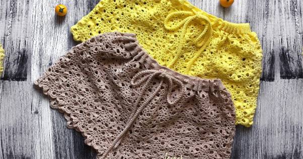short de crochê preço