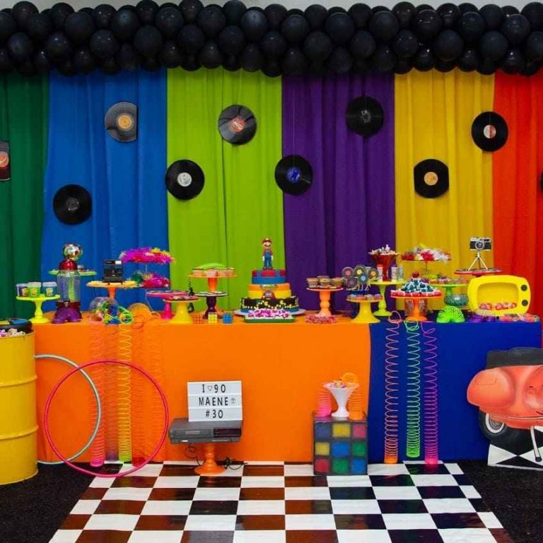 Decoração De Festa Anos 90 Festa anos 90: +50 Fotos inspiradoras para decorar sua festa