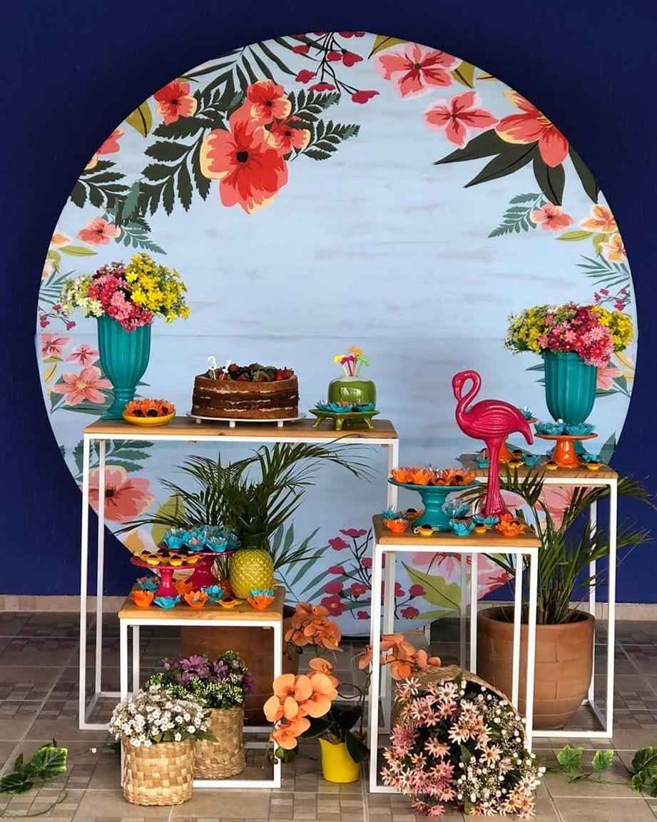 decoração limpa tropical