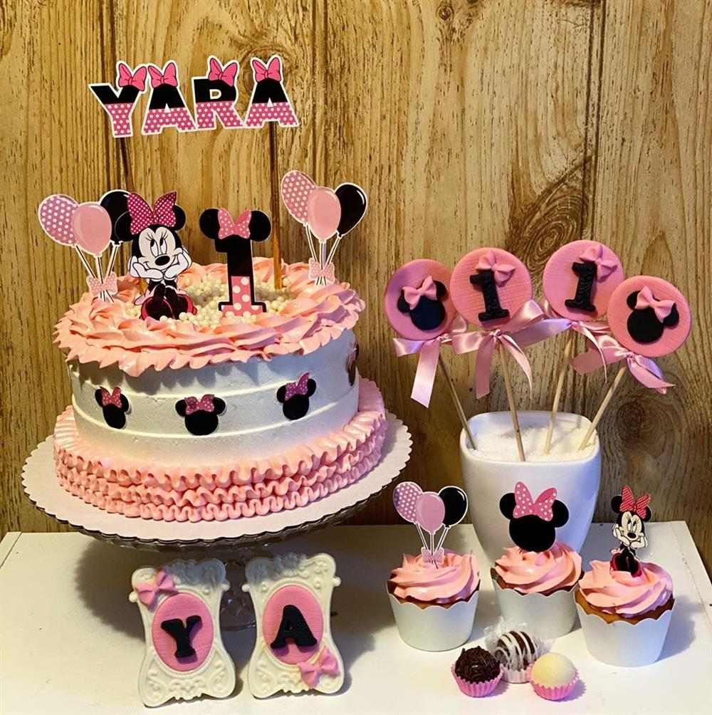 decoração minnie rosa