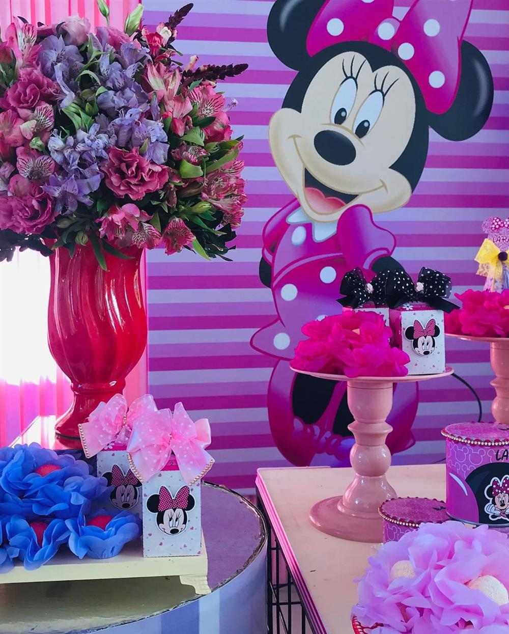 Detalhes festa minnie