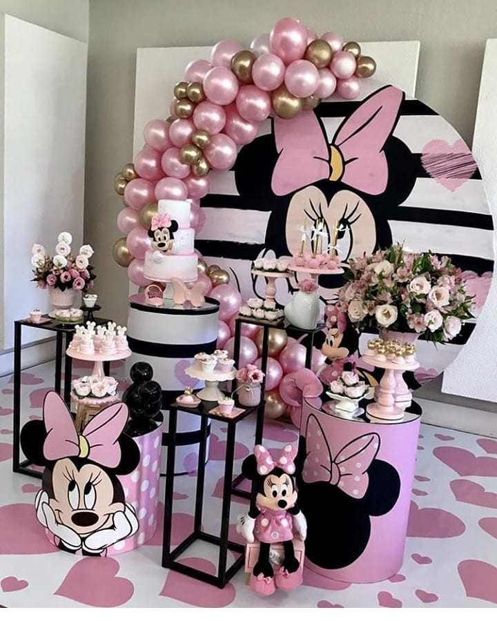 festa minnie rosa