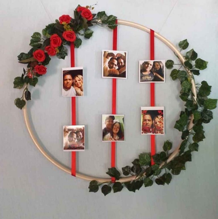 Decoração com bambolê: +25 fotos e como fazer - Artesanato Passo a Passo!