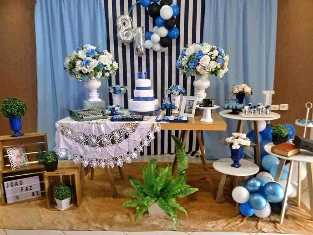 decoração de festa masculina