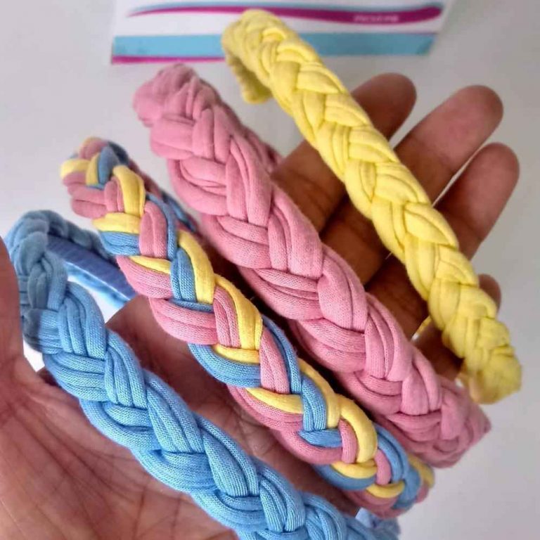 Tiara de pano para cabelo +30 modelos e Como fazer Artesanato Passo