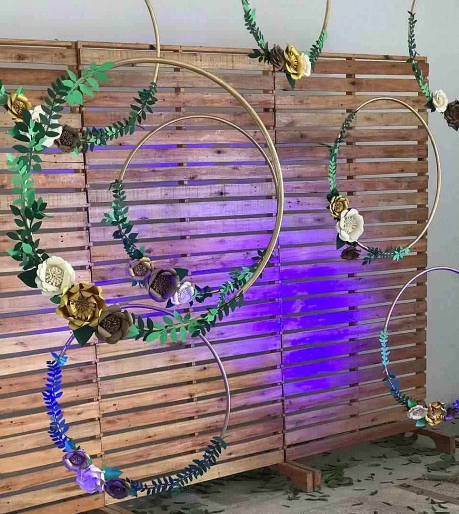 Decoração com bambolê: +25 fotos e como fazer - Artesanato Passo a Passo!