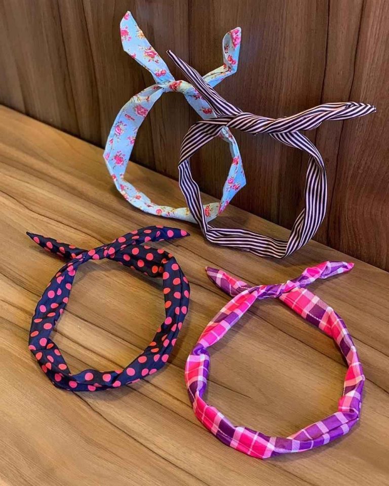 Tiara de pano para cabelo +30 modelos e Como fazer Artesanato Passo