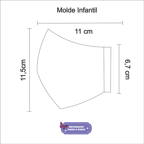 molde mascara infantil