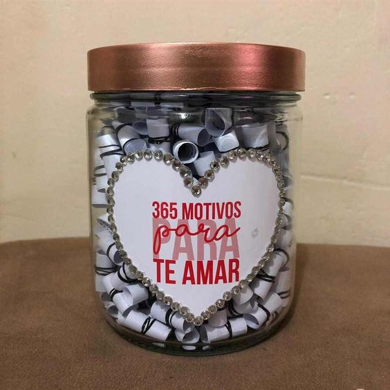 pote de vidro decorado