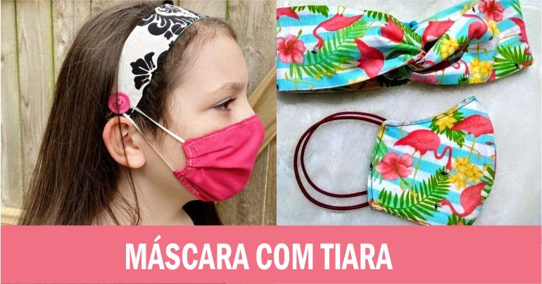 Máscara com faixa de cabelo infantil: modelos e moldes - Artesanato Passo a  Passo!