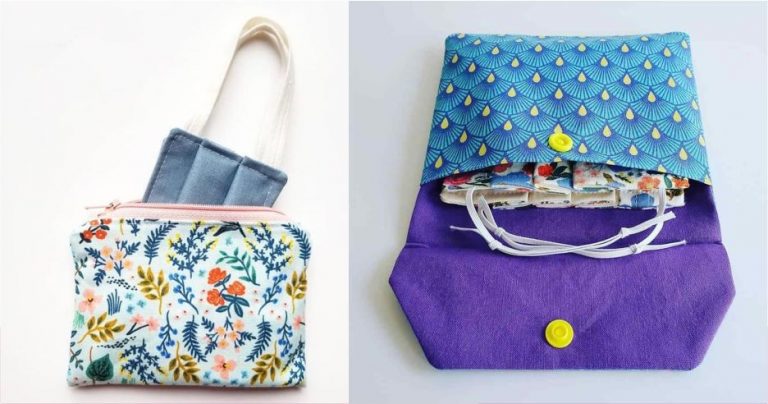 porta mascara de tecido