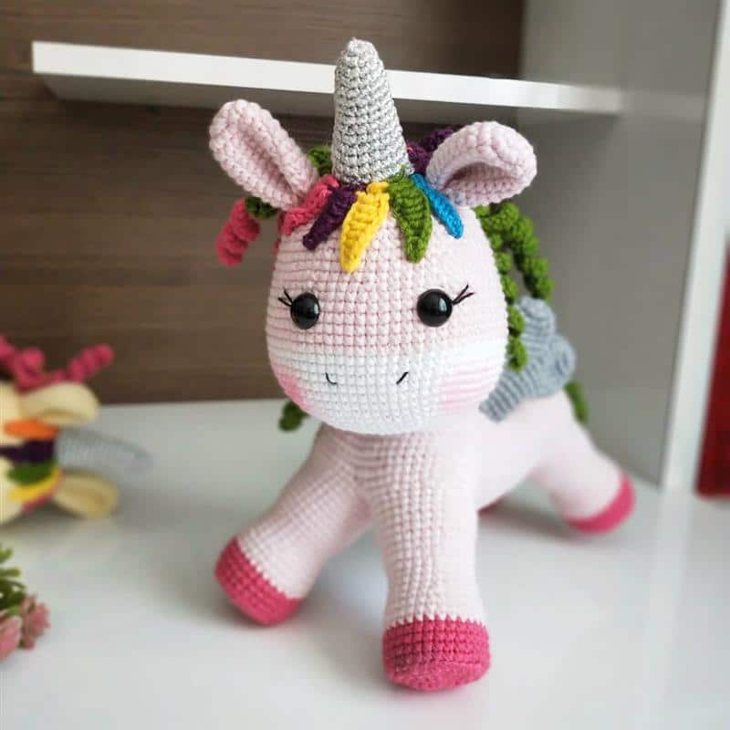 mini unicornio rosa