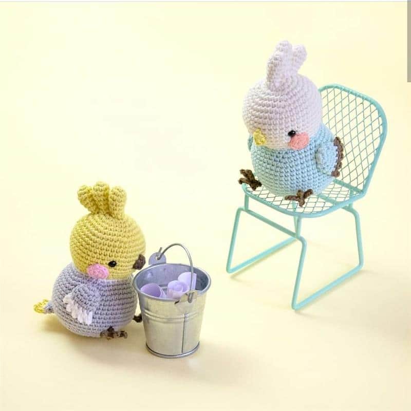 passarinho amigurumi