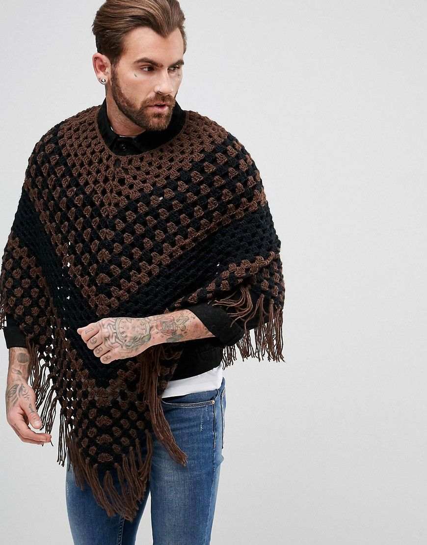 poncho masculino