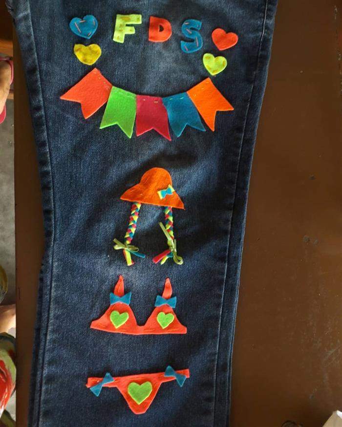 suspensório de festa junina
