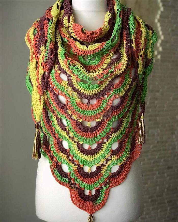 croche com cores fortes