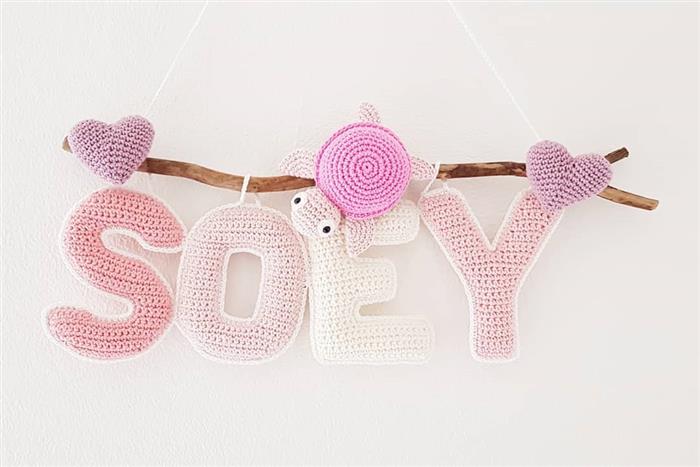 letras de amigurumi