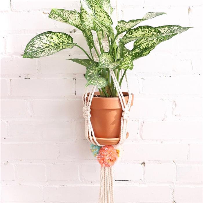 macrame para plantas