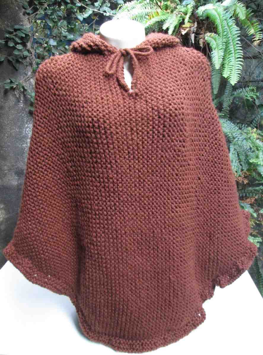 poncho feminino com capuz