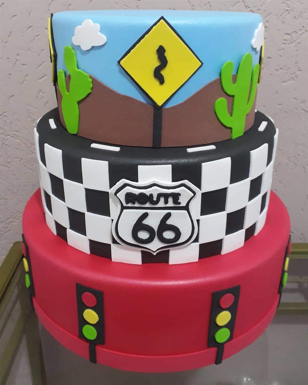 decorado com tema route 66