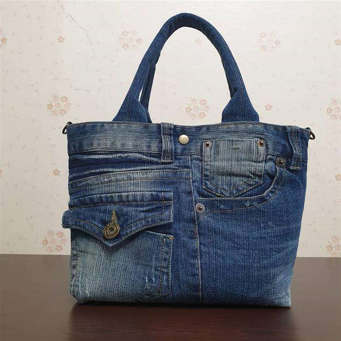 bolsa de jeans reciclado